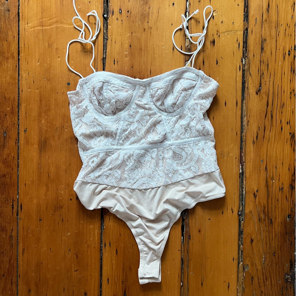superdown lace corset look bodysuit